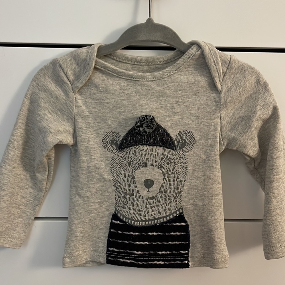 Mud pie long sleeve shirt, 3-6 months